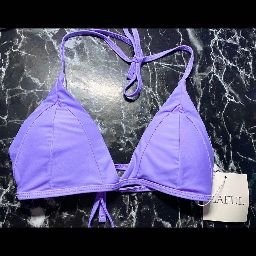 ZAFUL BIKINI TOP SIZE: L - LILAC PURPLE